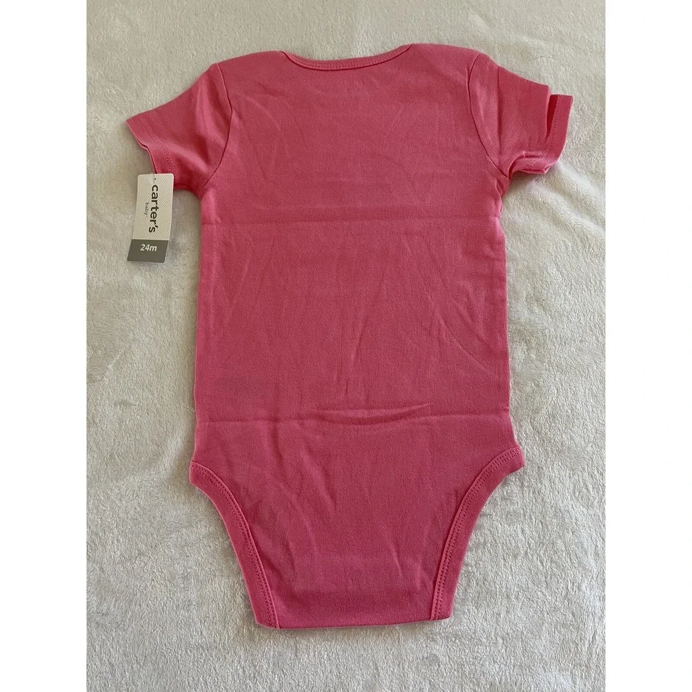 Carter's Baby Girls First Father's Day‎ Collectible 18 Months Bodysuit Pink